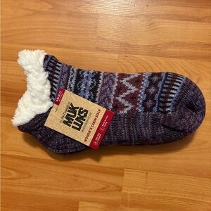 🔥Muk Luks Women's Cabin Socks - Sz. S/M (5-7), Super Comfy In Purple Combo, NWT